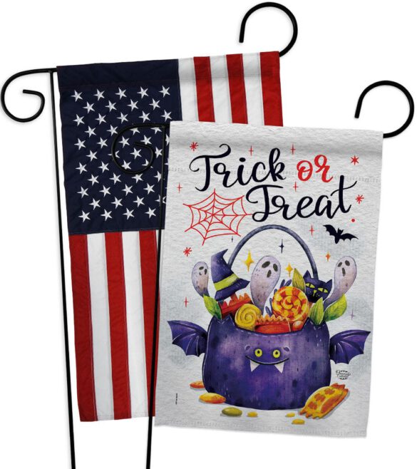 Full Treat - Halloween Fall Vertical Impressions Decorative Flags HG190180 Made In USA - Image 9
