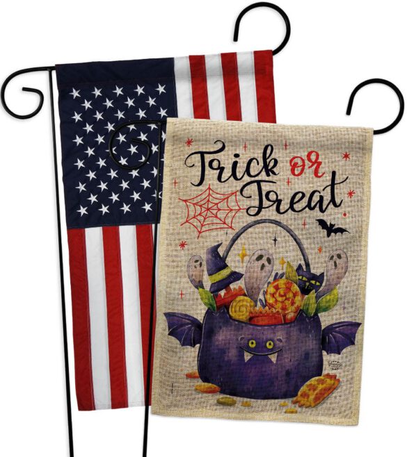 Full Treat - Halloween Fall Vertical Impressions Decorative Flags HG190180 Made In USA - Image 30