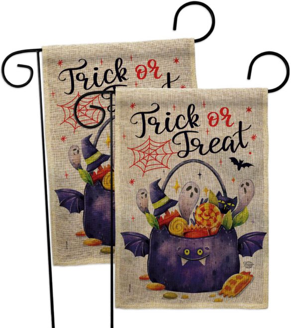Full Treat - Halloween Fall Vertical Impressions Decorative Flags HG190180 Made In USA - Image 32