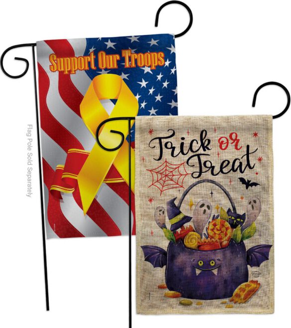 Full Treat - Halloween Fall Vertical Impressions Decorative Flags HG190180 Made In USA - Image 34