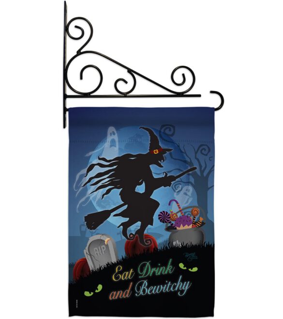 Bewitchy - Halloween Fall Vertical Impressions Decorative Flags HG112005 Made In USA - Image 11