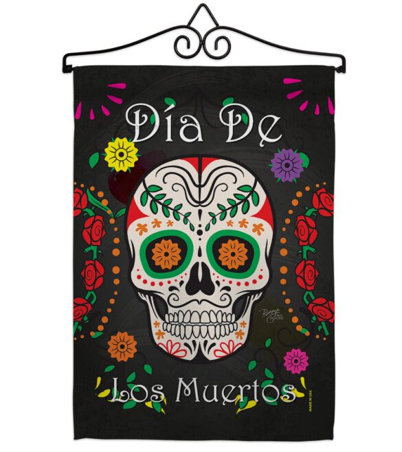 Dia de los Muertos - Halloween Fall Vertical Impressions Decorative Flags HG112009 Made In USA - Image 7