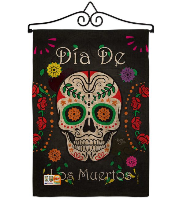 Dia de los Muertos - Halloween Fall Vertical Impressions Decorative Flags HG112009 Made In USA - Image 10