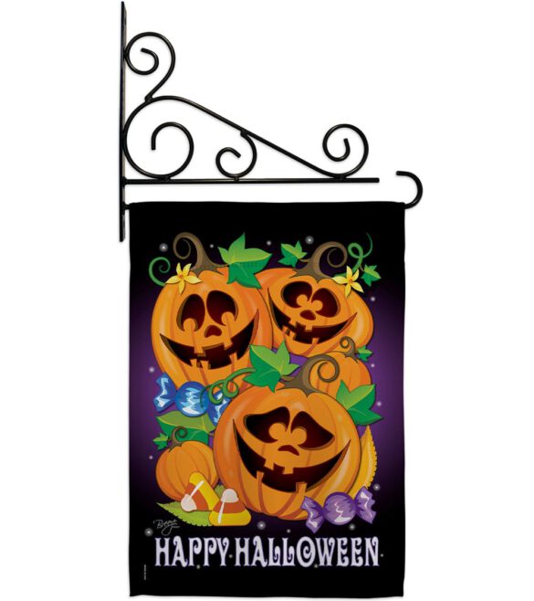 Happy Pumpkins - Halloween Fall Vertical Impressions Decorative Flags HG112049 Made In USA - Image 11