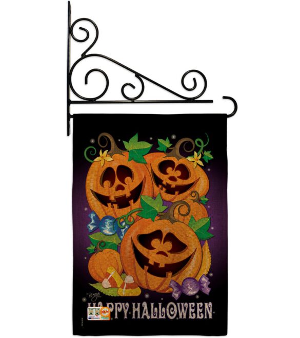 Happy Pumpkins - Halloween Fall Vertical Impressions Decorative Flags HG112049 Made In USA - Image 12