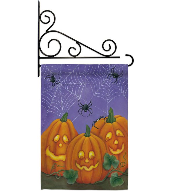 3 Pumpkins - Halloween Fall Vertical Impressions Decorative Flags HG112054 Made In USA - Image 12