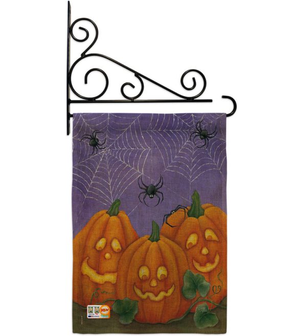 3 Pumpkins - Halloween Fall Vertical Impressions Decorative Flags HG112054 Made In USA - Image 13