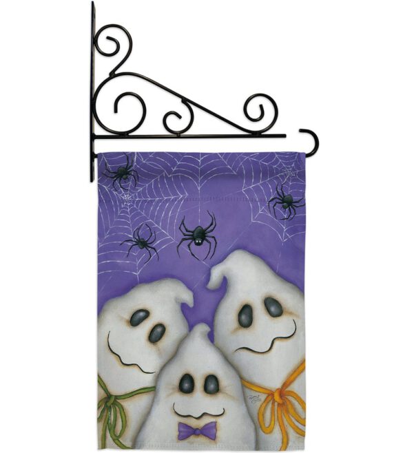 3 Ghosts - Halloween Fall Vertical Impressions Decorative Flags HG112055 Made In USA - Image 12
