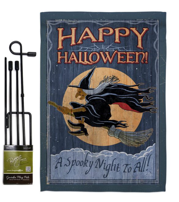 A Spooky Night To All - Halloween Fall Vertical Impressions Decorative Flags HG112063 Made In USA - Image 5