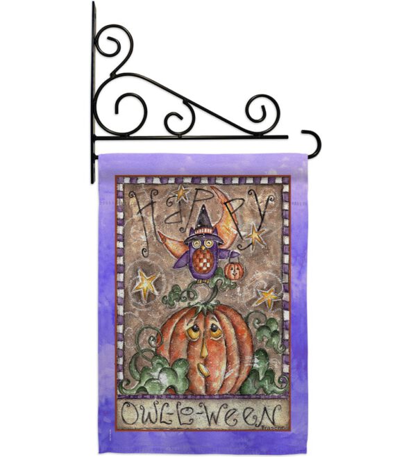 Happy Owl Lo Ween - Halloween Fall Vertical Impressions Decorative Flags HG112064 Made In USA - Image 11