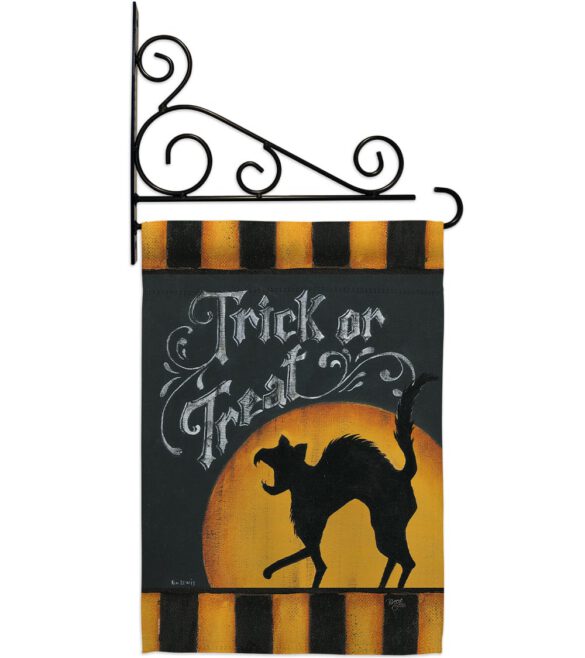 Black Cat Creeping - Halloween Fall Vertical Impressions Decorative Flags HG112075 Made In USA - Image 11