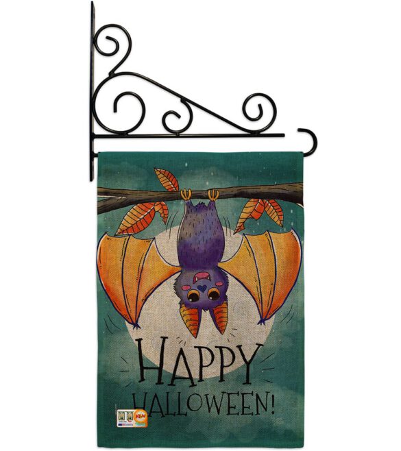 Happy Halloween Bat - Halloween Fall Vertical Impressions Decorative Flags HG112076 Made In USA - Image 12