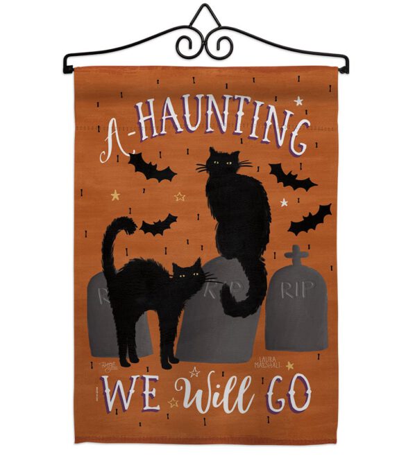 Haunting We Go - Halloween Fall Vertical Impressions Decorative Flags HG112081 Made In USA - Image 7