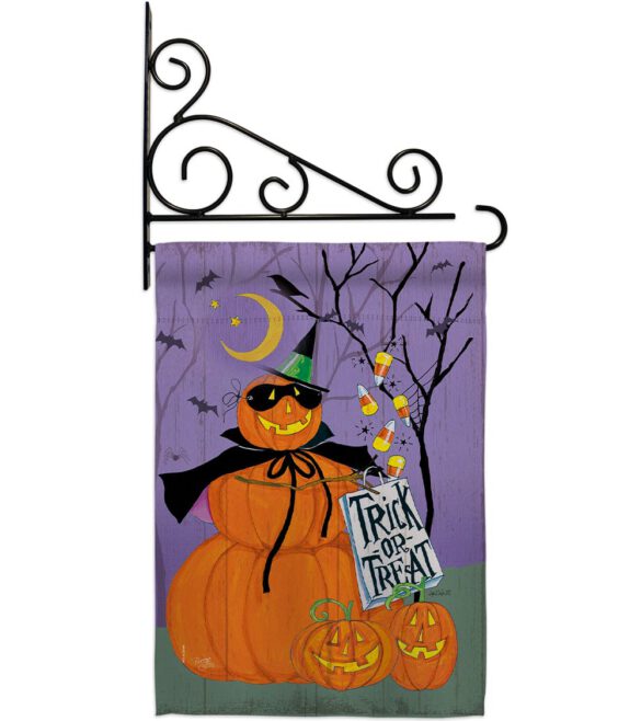 Happy Pumpkin Trio - Halloween Fall Vertical Impressions Decorative Flags HG112084 Made In USA - Image 11