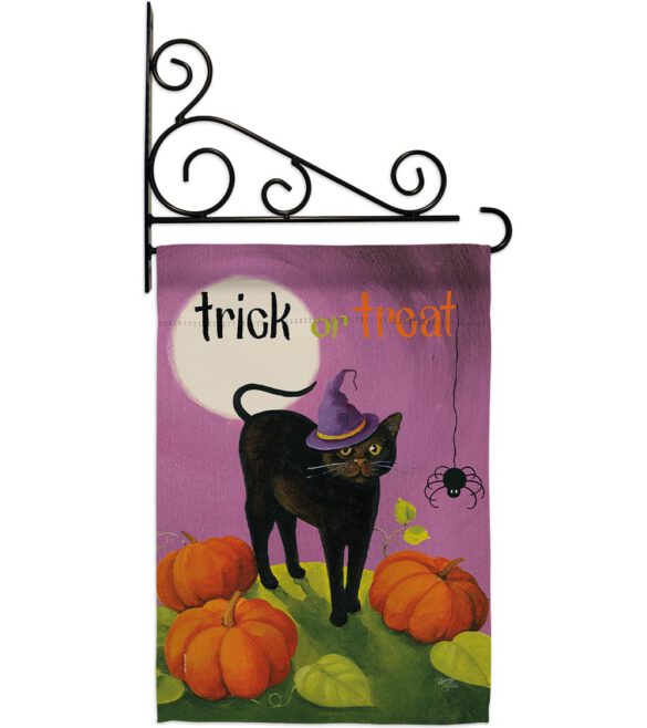 Halloween Cat - Halloween Fall Vertical Impressions Decorative Flags HG112095 Made In USA - Image 8