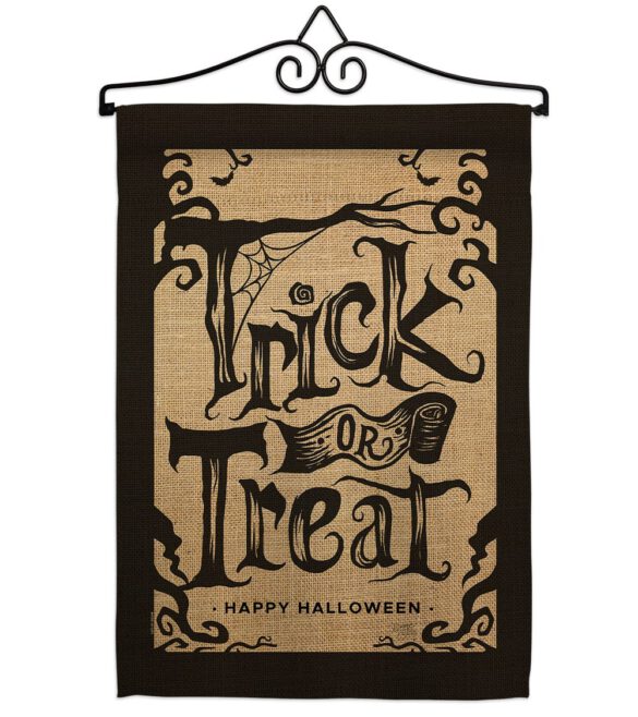 Halloween Trick - Halloween Fall Vertical Impressions Decorative Flags HG112100 Made In USA - Image 7