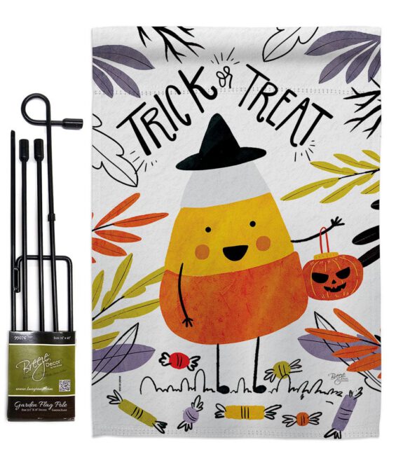 Candy Corn - Halloween Fall Vertical Impressions Decorative Flags HG112103 Made In USA - Image 4