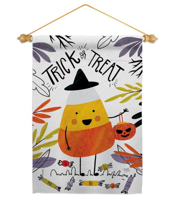 Candy Corn - Halloween Fall Vertical Impressions Decorative Flags HG112103 Made In USA - Image 22