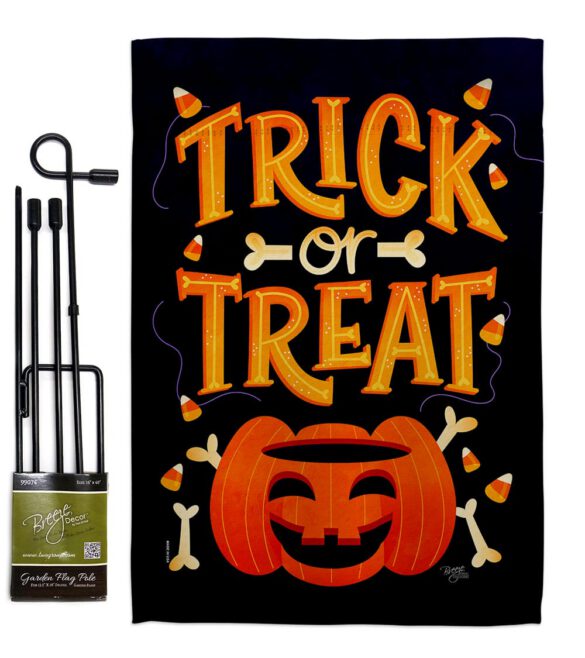 Happy Pumpkin - Halloween Fall Vertical Impressions Decorative Flags HG112106 Made In USA - Image 4