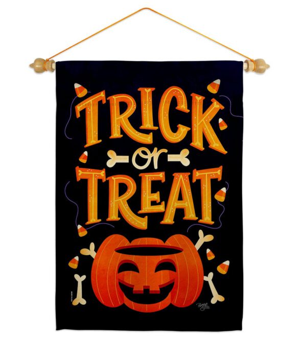 Happy Pumpkin - Halloween Fall Vertical Impressions Decorative Flags HG112106 Made In USA - Image 10