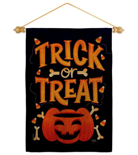Happy Pumpkin - Halloween Fall Vertical Impressions Decorative Flags HG112106 Made In USA - Image 22