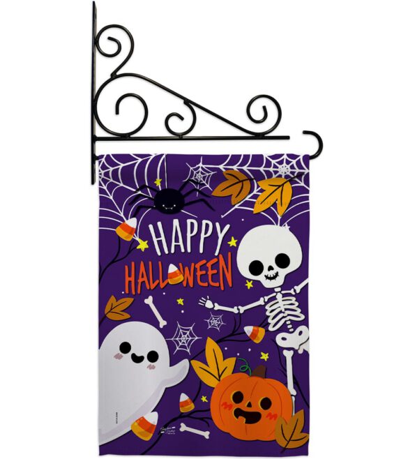 Happy Halloween - Halloween Fall Vertical Impressions Decorative Flags HG137237 Made In USA - Image 8