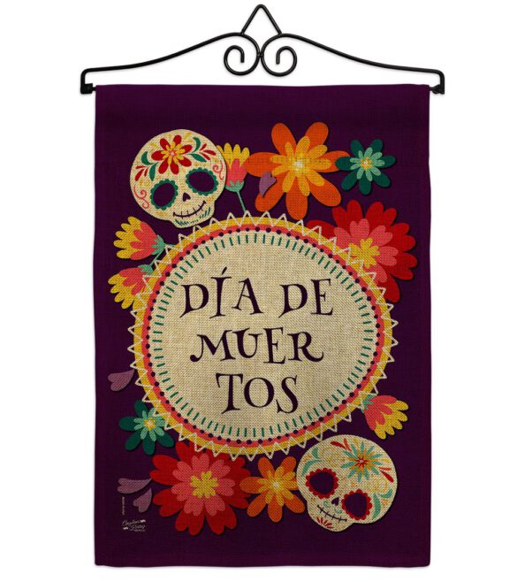 Celebrate Dia de Muertos - Halloween Fall Vertical Impressions Decorative Flags HG137249 Made In USA - Image 13