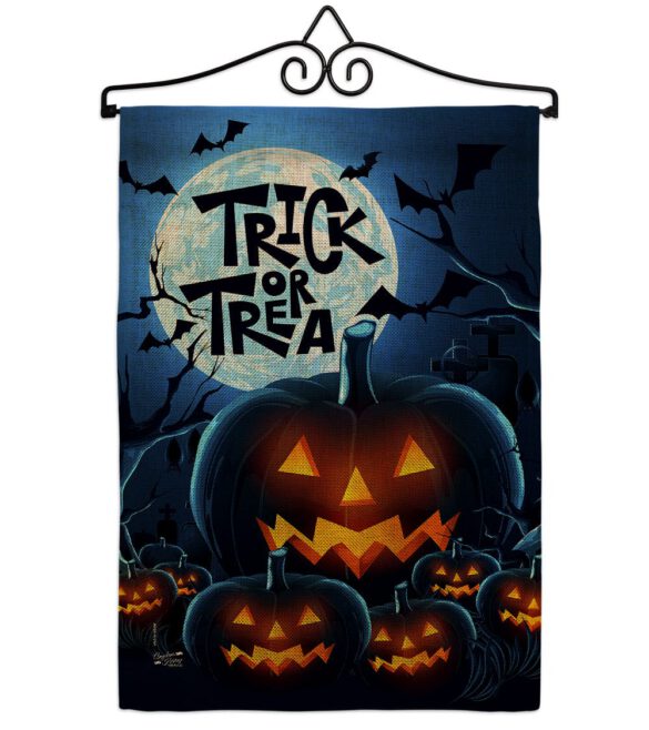 Creepy Pumpkins - Halloween Fall Vertical Impressions Decorative Flags HG137250 Made In USA - Image 13