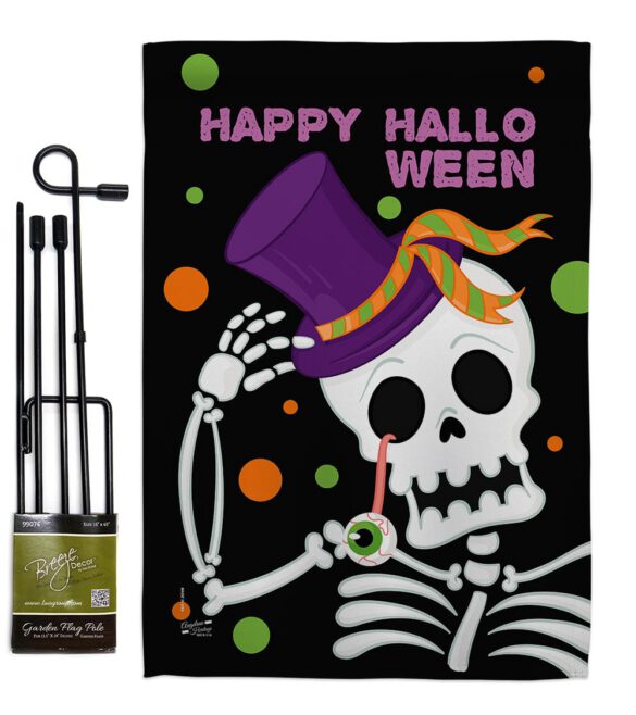 Happy Halloween - Halloween Fall Vertical Impressions Decorative Flags HG137262 Made In USA - Image 4