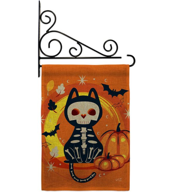Halloween Black Cat - Halloween Fall Vertical Impressions Decorative Flags HG137265 Made In USA - Image 14