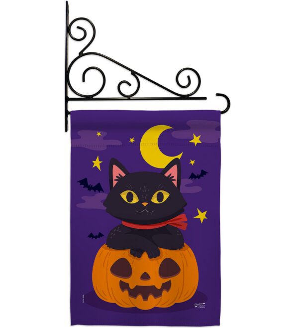 Halloween Kitty - Halloween Fall Vertical Impressions Decorative Flags HG137297 Made In USA - Image 8