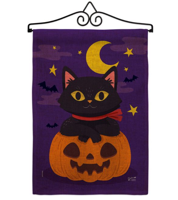 Halloween Kitty - Halloween Fall Vertical Impressions Decorative Flags HG137297 Made In USA - Image 13
