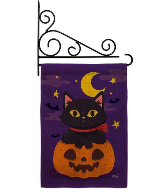 Halloween Kitty - Halloween Fall Vertical Impressions Decorative Flags HG137297 Made In USA - Image 14