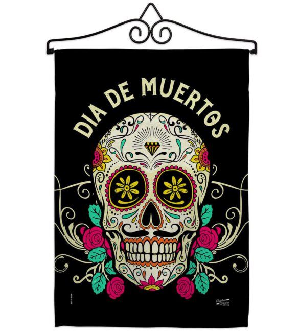 Dia De Muertos - Halloween Fall Vertical Impressions Decorative Flags HG137382 Made In USA - Image 7