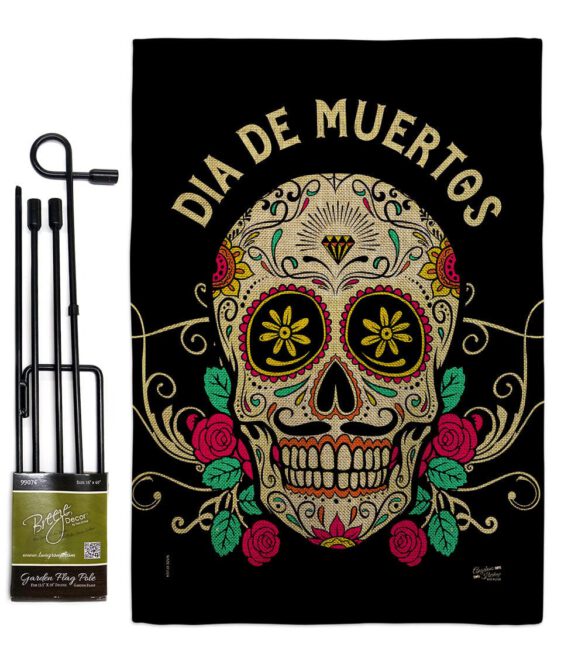 Dia De Muertos - Halloween Fall Vertical Impressions Decorative Flags HG137382 Made In USA - Image 14