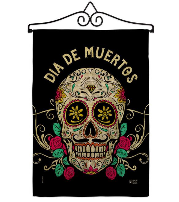 Dia De Muertos - Halloween Fall Vertical Impressions Decorative Flags HG137382 Made In USA - Image 17