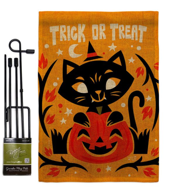 Happy Black Cat - Halloween Fall Vertical Impressions Decorative Flags HG137577 Made In USA - Image 16