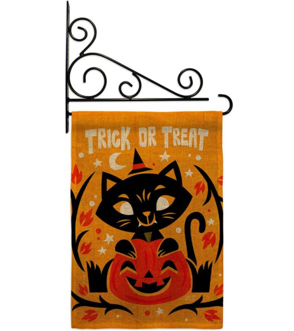 Happy Black Cat - Halloween Fall Vertical Impressions Decorative Flags HG137577 Made In USA - Image 20