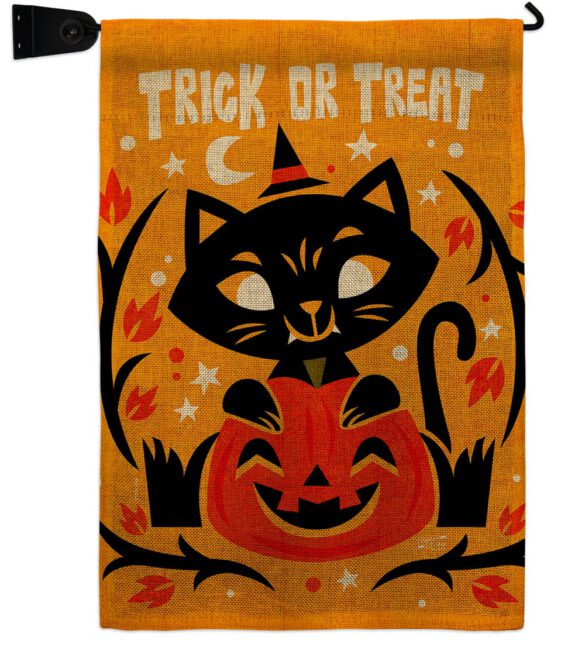 Happy Black Cat - Halloween Fall Vertical Impressions Decorative Flags HG137577 Made In USA - Image 21