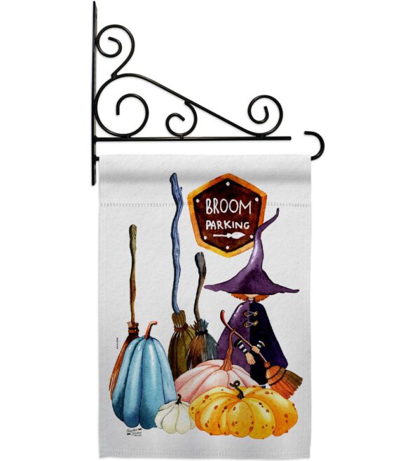 Broom Stop - Halloween Fall Vertical Impressions Decorative Flags HG137584 Made In USA - Image 8