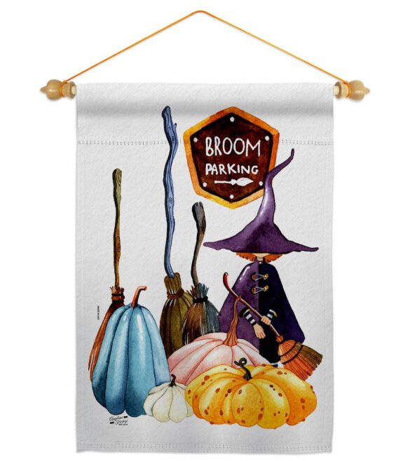 Broom Stop - Halloween Fall Vertical Impressions Decorative Flags HG137584 Made In USA - Image 10