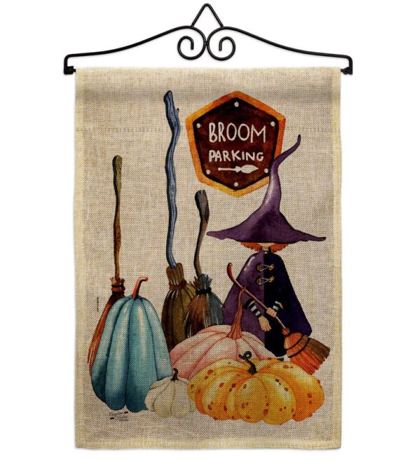 Broom Stop - Halloween Fall Vertical Impressions Decorative Flags HG137584 Made In USA - Image 19