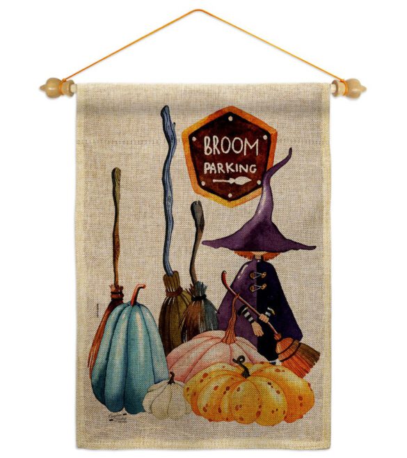 Broom Stop - Halloween Fall Vertical Impressions Decorative Flags HG137584 Made In USA - Image 22