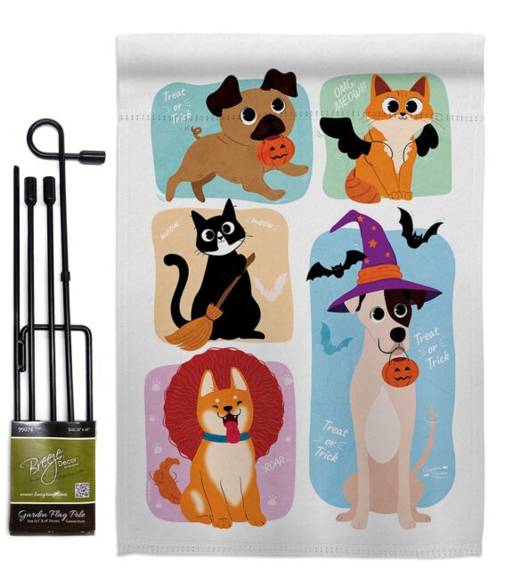 Halloween Dress Up - Halloween Fall Vertical Impressions Decorative Flags HG137623 Made In USA - Image 4