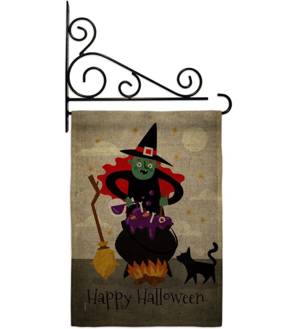 Casting Spells - Halloween Fall Horizontal Impressions Decorative Flags HG190173 Made In USA - Image 38