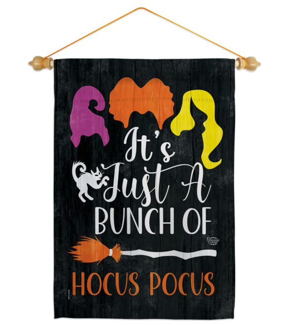 Bunch of Hocus Pocus - Halloween Fall Vertical Impressions Decorative Flags HG190179 Made In USA - Image 19