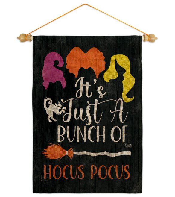Bunch of Hocus Pocus - Halloween Fall Vertical Impressions Decorative Flags HG190179 Made In USA - Image 40