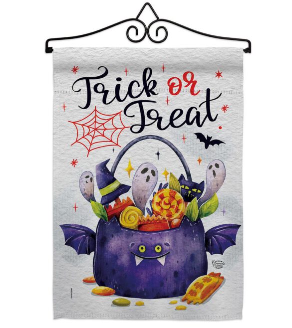 Full Treat - Halloween Fall Vertical Impressions Decorative Flags HG190180 Made In USA - Image 16