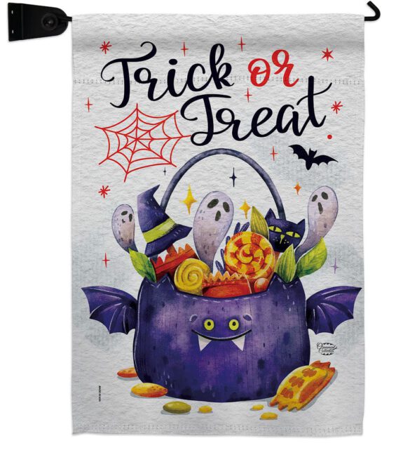 Full Treat - Halloween Fall Vertical Impressions Decorative Flags HG190180 Made In USA - Image 18