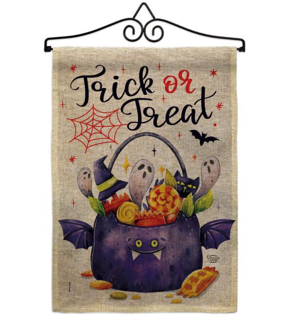 Full Treat - Halloween Fall Vertical Impressions Decorative Flags HG190180 Made In USA - Image 37